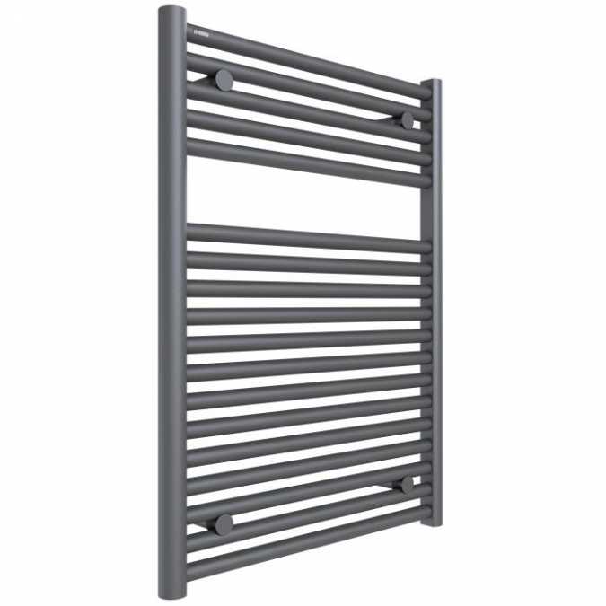 Hugo2 812 x 600mm Electric Towel Radiator - Anthracite - High Heat Output - Tissino