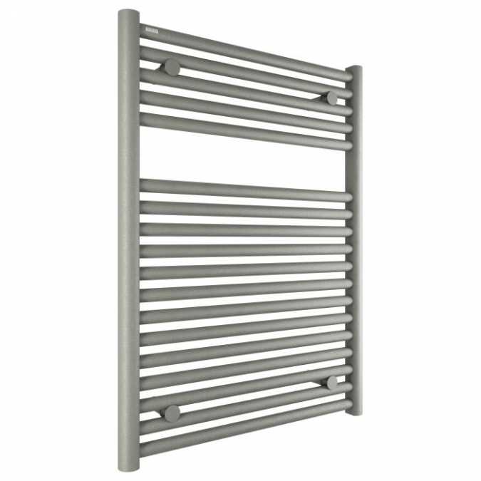 Hugo2 812 x 600mm Electric Towel Radiator - Lusso Grey - High Heat Output - Tissino