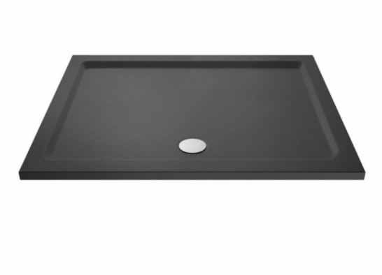 Nuie 1500 x 900 Rectangle Shower Tray Slate Grey - FREE Waste