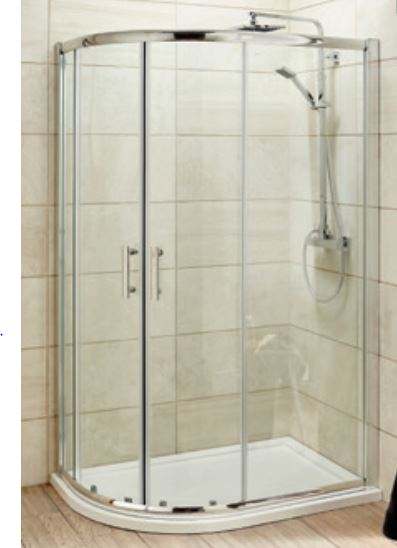 Pacific Offset Quadrant Shower Enclosure - 1000 x 900mm - Nuie