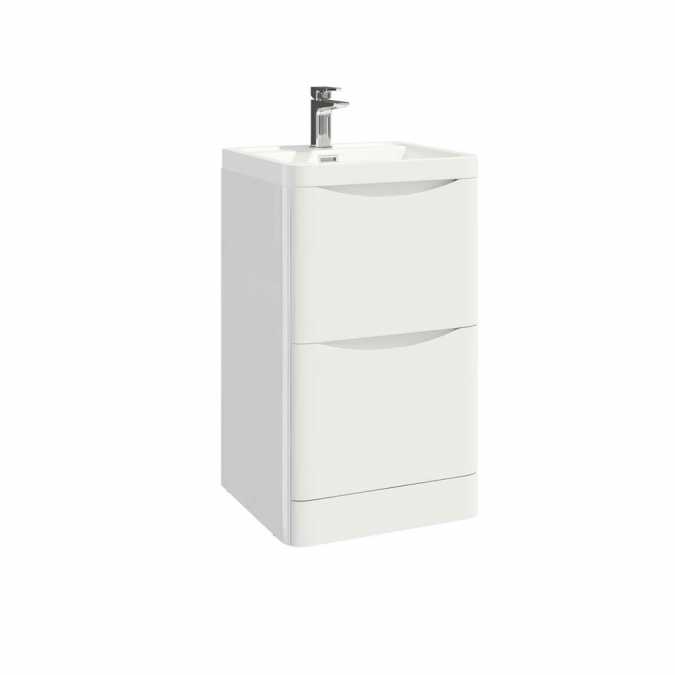 Bella 500 Floor Cabinet in White - Scudo