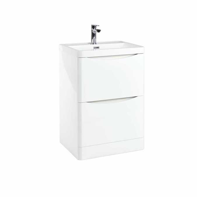 Bella 600 Floor Cabinet in White - Scudo