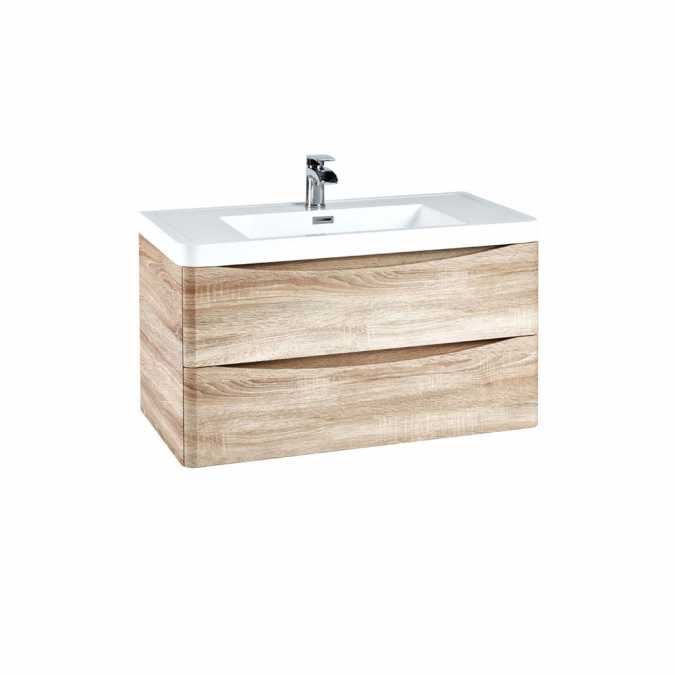 Bella 900 Wall Cabinet in Driftwood - Scudo