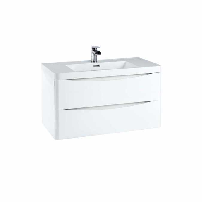 Bella 900 Wall Cabinet in White - Scudo