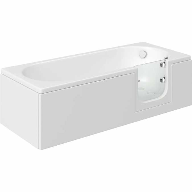 Abalone Walk-in Bath - Easy Access Bath Including Front Panel (1695 x 700mm) Mantaleda