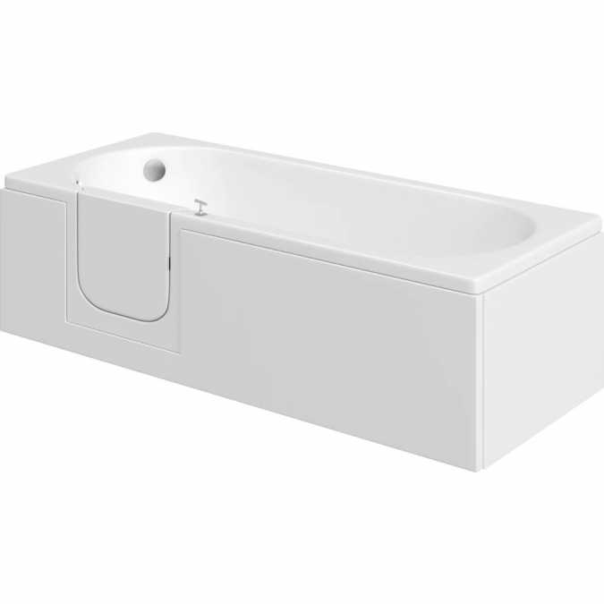 Avrail Walk-in Bath - Easy Access Bath Including Front Panel (1500 x 700mm) - Mantaleda