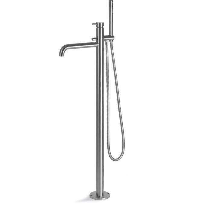 Vema Tiber Stainless Steel Floor Standing Bath Shower Mixer Tap