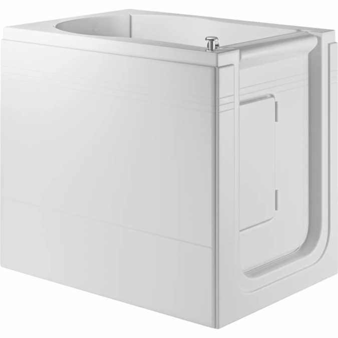 Maestro - Compact Walk In Deep Soaker Bath (900 x 650mm) With Front & Side Panel Mantaleda