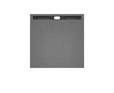 wedi Fundo Riolito Neo Shower Tray - 1200 x 1200mm - 1100mm channel