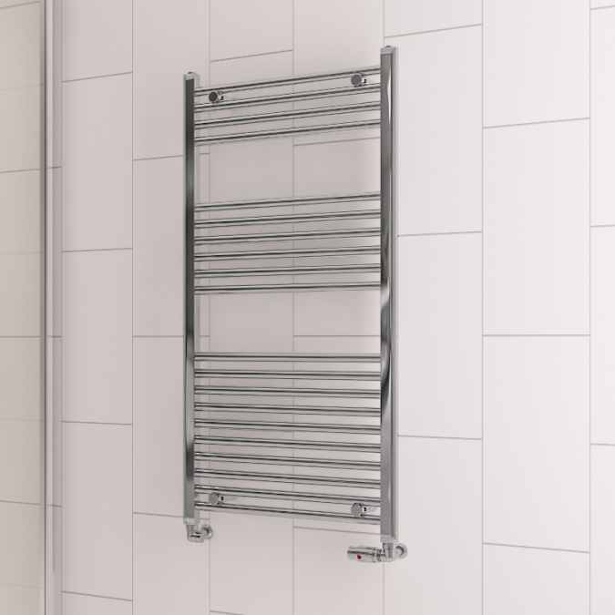 Eastbrook Westward 1800mm x 500mm Straight Chrome Towel Radiator