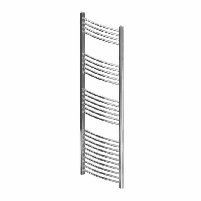 Eastbrook Wingrave 1600 x 400 Curved Chrome Towel Radiator