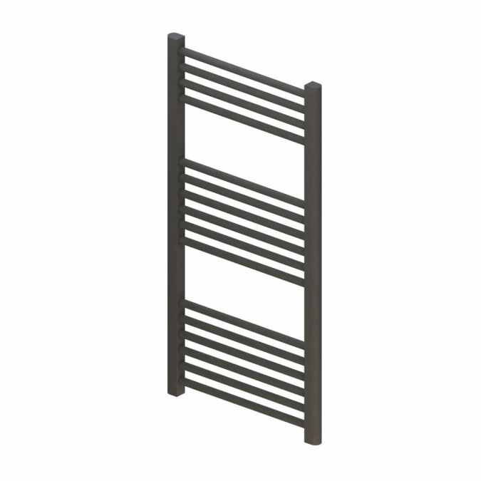 Eastbrook Wingrave 1000 x 500 Matt Anthracite Towel Radiator