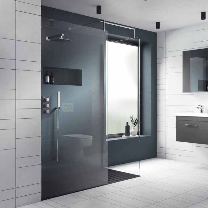 700mm Walk In Shower Screen - Nuie 