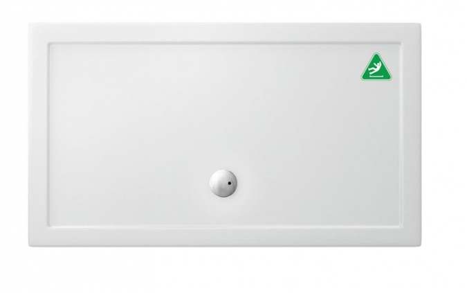 Zamori Anti-Slip Rectangular Shower Tray - 1400 x 800 - Central Waste - Z1177A