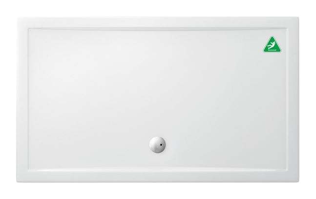 Zamori Anti-Slip Rectangular Shower Tray - 1700 x 1000 - Central Waste - Z1342A