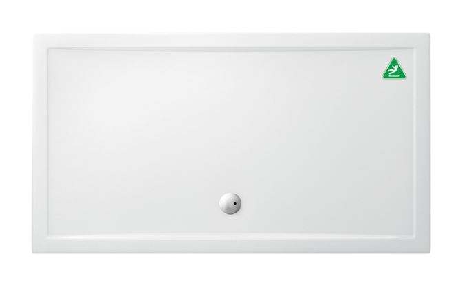 Zamori Anti-Slip Rectangular Shower Tray - 1800 x 1000 - Central Waste - Z1344A