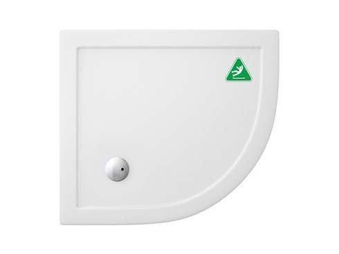 Zamori Anti-Slip Offset Quadrant - 900 x 800 - Right Hand Shower Tray - Z1198A