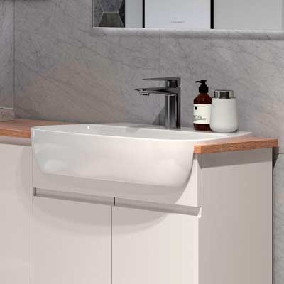 Semi Recessed Basin