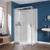 Kinedo Kinemagic Design 1400 x 800mm Corner Sliding Door Shower Pod