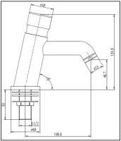 Sensa Non-Concussive Push Button Tap - ATTB-TS31-1204