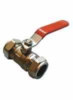 Primaflow QLEC Economy Lever Ball - Red Handle CxC 22mm