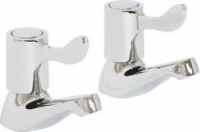 Skara Lever - Bath Pillar Taps (Pair) - Highlife Bathroom