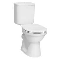 Polar White Bathroom Furniture Pack Inc Toilet Pan, Seat & Basin