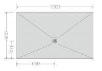 Jackoboard Aqua Flat 1200 x 900mm Tileable Shower Tray - Offset Drain