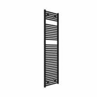 Hugo2 1652 x 400mm Towel Radiator - Matt Black - High Heat Output - Tissino