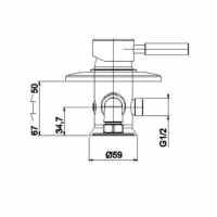 Sagittarius Eclipse Concealed Thermostatic Shower Valve