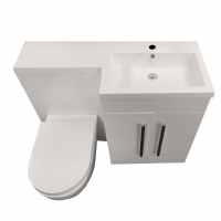 Lili 900mm Bathroom Furniture Pack - Gloss White