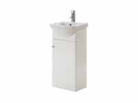 Elation Ikoma 450mm 1 Door Cloakroom Vanity Unit & Basin - Gloss White