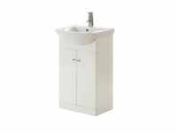 Elation Ikoma 550mm 2 Door Bathroom Vanity Unit & Basin - Gloss White