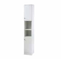 Elation Ikoma Tall Boy Bathroom Unit - Gloss White