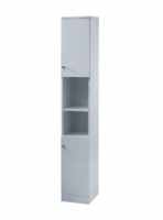 Elation Ikoma Tall Boy Bathroom Unit - Pearl Grey Matt