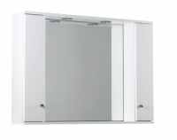 Elation Ikoma 850mm Bathroom Mirror Cabinet With Lights - Gloss White