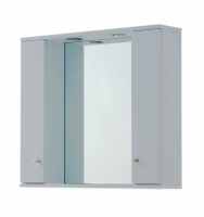 Elation Ikoma 850mm Bathroom Mirror Cabinet With Lights - Pearl Grey Matt