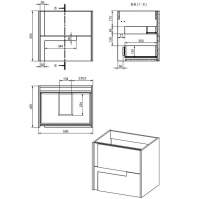 Shetland Optional Frame with Integrated Towel Rail - Brushed Brass