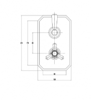 Washington Concealed Thermostatic Valve Single Outlet - RAK Ceramics