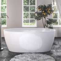 Beaufort Wandsworth White Freestanding Bath 1495 x 725mm