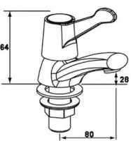 Nuie Series 2 Basin Pillar Taps - Chrome