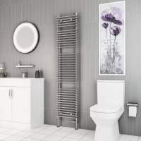 Eastbrook Biava Chrome Tube On Tube Towel Rail 1800 x 400mm 