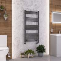 Eastbrook Wendover 1200 x 600mm Matt Anthracite Towel Radiator