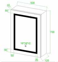 HiB Vanquish 1200 LED Recessed Cabinet - 47900