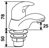 Abacus Twist Chrome Basin Mixer Tap