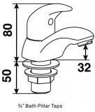 Niagara Harrow Monobloc Basin Mixer Tap