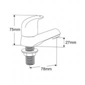 Francis Pegler Ebro SL Monobloc Basin Mixer Tap