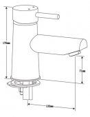 Abacus XS Wall Mounted Cross head Basin Mixer Tap