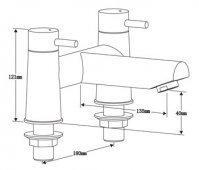 Niagara Harrow Bath Filler Tap