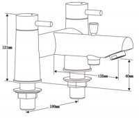 Francis Pegler Manta Bath Shower Mixer Tap